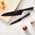 thumbnail image 3 of Sharp Kitchen Knives Set of 2-8.5 Inch Chef Knife & 5 Inch Kitchen Utility Knife, Pro Chopping & Cutting Knife with High Carbon 7CR17MOV Stainless Steel & Titanium Nitride Coated, 3 of 6