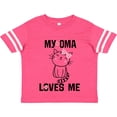 thumbnail image 3 of Inktastic My Oma Loves Me Girls Gift Girls Toddler T-Shirt, 3 of 5