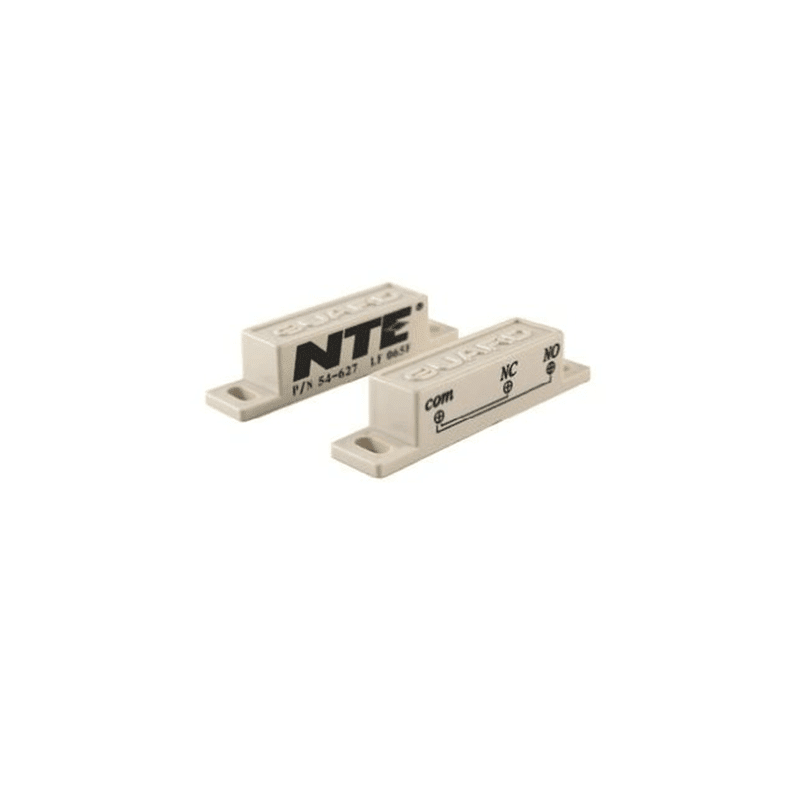 NO or NC Action SPDT Circuit 125V Screw Terminals Magnet Actuator NTE Electronics 54-627 Magnetic Alarm Reed Switch 