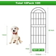 thumbnail image 2 of Decorative Garden Fence .in(H) x .ft(L) Animal Barrier Fence Rustproof Metal Fencing for Yard Dog Rabbits Wire Section Garden Edging Border for Yard Patio Garden, 2 of 7