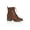 Brown, variant on Women's Wide Width Rita Wide Width Brown Ankle Boot