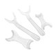 thumbnail image 1 of Juego de 4 retractores bucales profesionales para dentistas, abrebocas T con diseño ergonómico, material plástico transparente, ideal para procedimientos odontológicos., 1 of 4