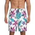 thumbnail image 3 of Lsque Hawaiian Style Mens Sleep Pajama Shorts,Short Pajama Pants, Cotton Ultra-Soft Knit-X-Large, 3 of 9