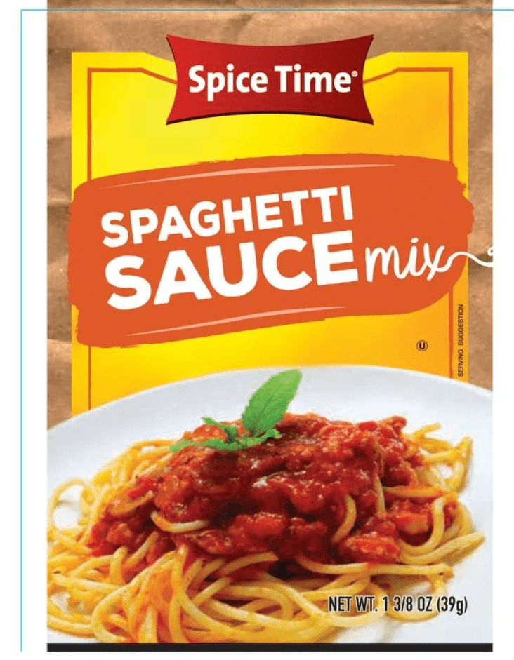 (2 pack) Spice Time Spaghetti Sauce Mix, 1.375 Oz