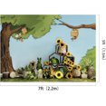 thumbnail image 2 of 7x5ft Sweet as Can Bee Backdrops for Photography Yellow Sunflowers Honeycomb Background Rabbit Green Tree, 2 of 5
