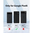 thumbnail image 6 of 3 in 1 for Google Pixel 6 Case, with 2 Pack Screen Protector, with Full Camera Cover Protection，Liquid Silicone Slim Shockproof Protective Phone Case [Microfiber Lining] (Black), 6 of 12