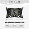 thumbnail image 4 of Yiaed Boho Dreamcatcher Print Brushed Microfiber Envelope Pillowcases, Standard,Envelope Closure Pillow Cases(Without Pillow Core)-16"x24", 4 of 6