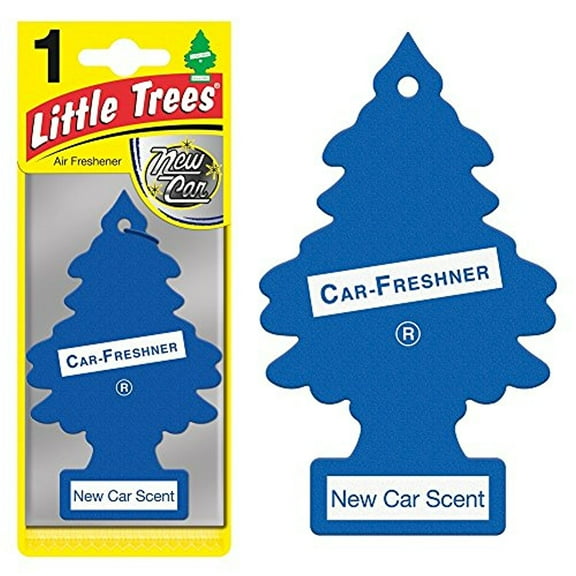 Magic Tree Little Trees Car Home Air Freshener Freshner Smell Fragrance Aroma Scent - NEW CAR (24 Pack)