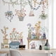 thumbnail image 2 of Extraíble Acuarela Colgante Maceta Pegatinas de pared Macetas Pegatinas de pared Plantas de colores Etiqueta de la pared Naturaleza Floral Colgante Etiqueta de la pared Murales de arte JAMW Sencillez, 2 of 5