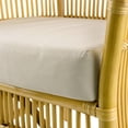 thumbnail image 4 of A&B Home Rattan Armchair with Cushion - Yellow Finish - White Cushion, 4 of 7