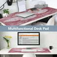 thumbnail image 6 of Leather Keyboard and Mouse Desk Mat Office Desk Accessories Protective Office Desk Decor Desk Pad Mat for Gaming, Work from Home, Office Soft Pink Butterfly 23.6" x 47.2", 6 of 9
