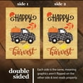 thumbnail image 6 of G128 Fall Garden Flag Double-Sided, Happy Harvest Pumpkin in Truck Bed Design, 12x18 in Burlap Polyester Outdoor Seasonal Decoration, 6 of 9