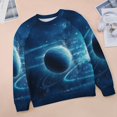 thumbnail image 6 of Galaxy Star Outer Space Womens Casual Crewneck Sweatshirt Long Sleeve Tops Cute Pullover Loose Fit, 6 of 7