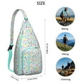 thumbnail image 3 of Waterproof Polka Dot Sling Backpack for Women – Lightweight Retro Crossbody Bag with Adjustable Strap, Vintage Dot Chest Bag for Travel, Outdoor Adventures & Everyday Use, 3 of 3