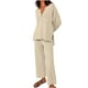 thumbnail image 1 of Puntoco Conjunto de 2 piezas para mujer, ropa de descanso de gran tamaño, conjunto holgado y holgado, conjunto de chándal de otoño 2023, conjuntos de salón a juego Puntoco Puntoco-5144, 1 of 5