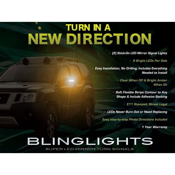 For Nissan Xterra LED Side View Mirror Turnsignals