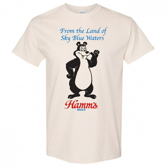 Hamm's Beer Bear From The Land of Sky Blue Waters T-Shirt-Small