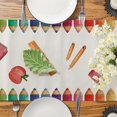 thumbnail image 4 of Back to School Decorations, Colorful Crayons Table Runners 72 Inches Long Back to School Table Runner for Indoor Outdoor Classroom Decor Dining Table Party Decorations (13" x 90"), 4 of 6