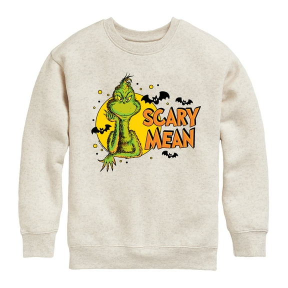 The Grinch - Scary Mean - Toddler & Youth Crewneck Fleece Sweatshirt