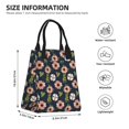 thumbnail image 4 of XMXT Reusable Lunch Bag Women, Small Pink Flowers Decorative Insulated Lunch Tote for Office Travel, 4 of 8
