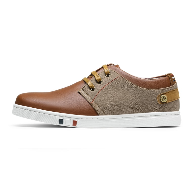 BRUNO MARC Mens Mesh Leather Sneakers Casual Shoes Slip On  display picture 1