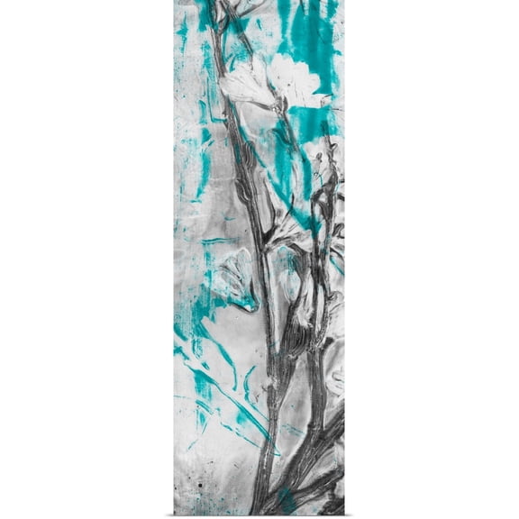 Great BIG Canvas | Rolled Jennifer Goldberger Poster Print entitled Ghost Print Floral I