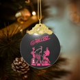 thumbnail image 2 of Gorillaz Christmas Ornament Glass Round Pendant Christmas Hanging Decor Ornament Holiday Xmas Decorations Christmas Tree Ornaments Gold, 2 of 8