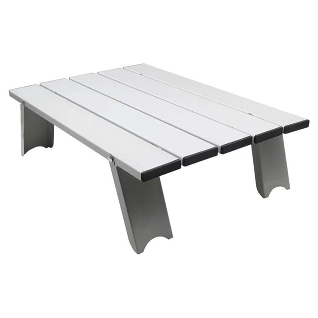 Bearachild de playa de aleación de 10 kg, escritorio antioxidante plegable reutilizable extraíble para jardín, senderismo, viajes, muebles de Mostrada Blanco plateado Bearachild HA011916-02