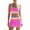 Z50Pink, variant on High Waisted Bikini Sets for Women Modest Swimsuits Cute 3 Piece Bathing Suits Neon Swimwear with Skirt Black XL