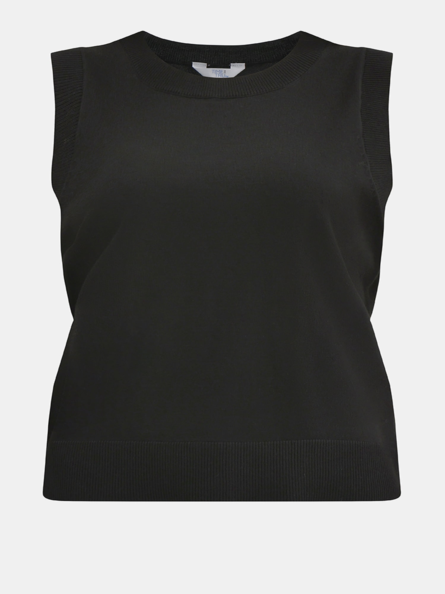 Time and Tru Women's Fine Gauge Sweater Tank Top, Lightweight, Sizes XS-XXXL