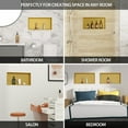 thumbnail image 6 of Logmey 25x13 Inch Stainless Steel Gold Bathroom Shower Niche Built-in Wall Shower Shelve, Living room/Bedroom/Kitchen Storage Shelve, 6 of 9