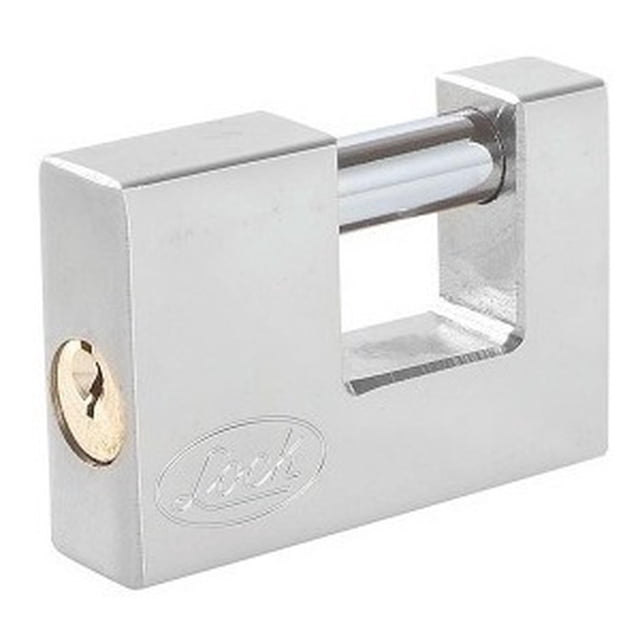 Candado Acero Cortina Llave Estándar 70mm Cromo Satin Lock Lock L22C70ECSB