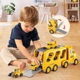 thumbnail image 4 of Camión de construcción de juguete TEMI para niños de 3 a 5 años con 5 coches, 4 of 9