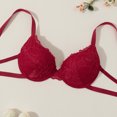 thumbnail image 4 of UDAUDU Women's Underwire Bra 2026 Ultimate Smoothing Convertible T-Shirt Comfortable Bra Lightweight Push Up Everyday Bras Red 34C, 4 of 7