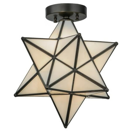 

Meyda 148882 12 in. Moravian Star White Flushmount White