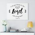thumbnail image 2 of Scripture Walls Psalm 9:1 Give Thanks To The Lord Bible Verse Canvas Christian Wall Art Ready to Hang Unframed, 2 of 12