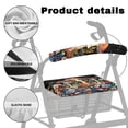 thumbnail image 4 of HELLHERO Mushroom Rollator Walker Seat Covers Rollator Walker Seat Back Covers and Seniors Adult Dust Proof Anti-Slip Cover and Seniors Men Women, 4 of 6