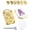 C, variant on Flower Press Keychain Mini Flower Press Kit with 20 Papers, Gold Metal, Secure Straps