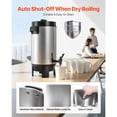thumbnail image 6 of Commercial Coffee Urn 6L/203oz 40 Cups 1090W with Reusable Filter for Restaurant Office Banquet, 6 of 12