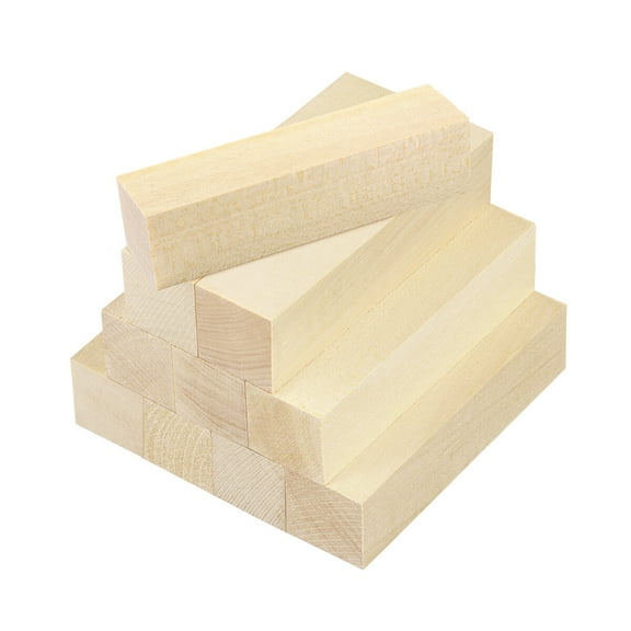 Dalidasy Basswood Carving Blocks, 10 Large Basswood Blocks for Whittling for DIY Wood Carving Hobby, 10x2. 5x2. 5/ 3. 9x1x1in
