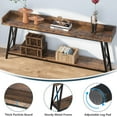 thumbnail image 7 of Tribesigns 70.9 inch Long Console Table Behind Sofa Couch, Industrial Entryway Table for Living Room Brown, 7 of 7