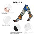 thumbnail image 5 of Lsque Dog Guitar Starry Night Pattern Sport Compression Socks for Men & Women 15-20 mmHg Knee High Nurse Pregnant Running Medical and Travel Athletic, 5 of 6