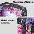 thumbnail image 4 of Skull Travel Organizer Hard Drive Bags Cable Organizer Multi USB Cable Organizer Oxford Cloth Waterproof Electronics Storage Bag 5.9x9.44x3.14 in, 4 of 6