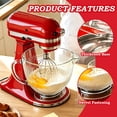 thumbnail image 5 of Uscover Glass Mixer Bowl for Kitchenaid 4.5-5 Quart Tilt-Head Stand Mixers, 5 qt Mixing Bowl for Kitchen Aid with Measurement Markings & Handle, 5 of 11