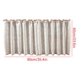 thumbnail image 3 of No Drill Cabinet Curtain, Decorative Covering for Shelving Units Cupboards Wardrobes, Soft Semi Sheer Curtain, for Kitchen Entryway Living Room, 3 of 5