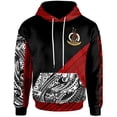 thumbnail image 2 of Sudadera con capucha con estampado 3D del sello de Vanuatu con patrones polinesios para hombre, sudadera con capucha con gráfico del escudo de armas de Vanuatu, 2 of 5