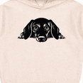 thumbnail image 3 of Inktastic Peeking Dachshund Toddler Hoodie, 3 of 4