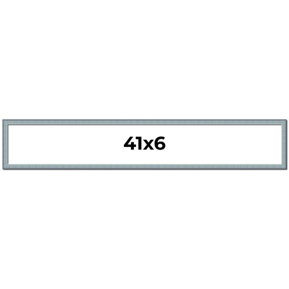 41x6 Frame Rustic Sky Blue Solid Wood Picture Frame | 0.75 Inch Moulding Width |Includes UV Acrylic