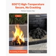 thumbnail image 3 of VEVOR 1.2-2.0 Inch 25 Pcs Lava Rocks Fire Stones Reusable Fire Pit Stones, 3 of 8