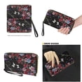 thumbnail image 4 of TSOVTHRID Rose Floral Butterfly Print Women's Handbag with Matching Wallet Tote Bag Top Handle Purse Satchel Clutch Wallet Set Hobo Shoulder Handbag for Shopping Working, 4 of 7